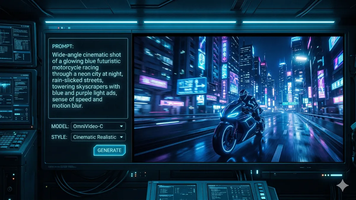 AI video generator converting text prompt to cinematic footage for beginners in 2026
